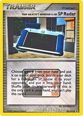 Team Galactic's Invention G-109 SP Radar - 96/111 (League Promo) card from League & Championship Cards