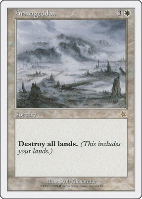 Armageddon card from Starter 1999