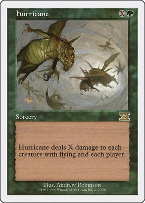 Hurricane card from Classic Sixth Edition