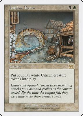Icatian Town card from Classic Sixth Edition