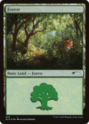 Forest (576) card from Secret Lair Drop Series