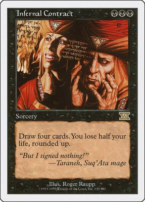 Infernal Contract card from Classic Sixth Edition