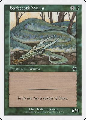 Barbtooth Wurm card from Starter 1999