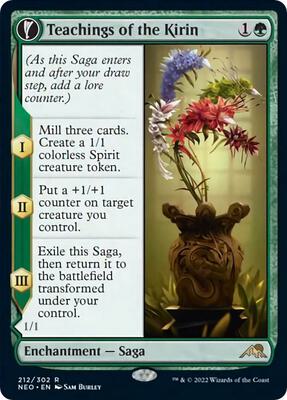 Teachings of the Kirin card from Kamigawa: Neon Dynasty