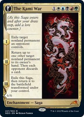 The Kami War card from Kamigawa: Neon Dynasty