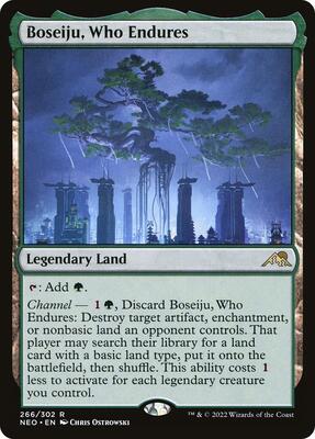 Boseiju, Who Endures card from Kamigawa: Neon Dynasty