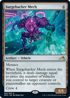 Surgehacker Mech card from Kamigawa: Neon Dynasty
