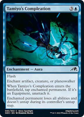 Tamiyo's Compleation card from Kamigawa: Neon Dynasty