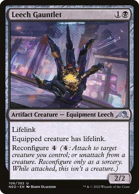 Leech Gauntlet card from Kamigawa: Neon Dynasty