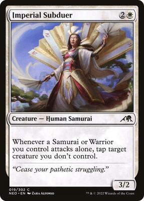 Imperial Subduer card from Kamigawa: Neon Dynasty