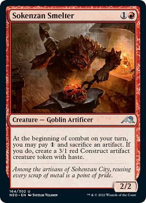 Sokenzan Smelter card from Kamigawa: Neon Dynasty