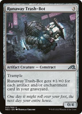 Runaway Trash-Bot card from Kamigawa: Neon Dynasty