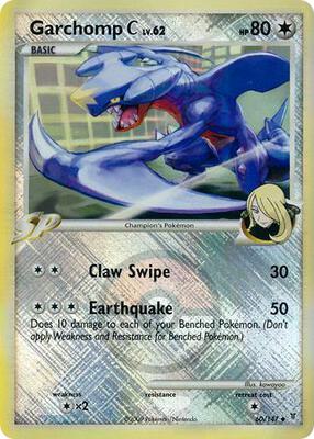 Garchomp C - 60/147 (League Promo) card from League & Championship Cards