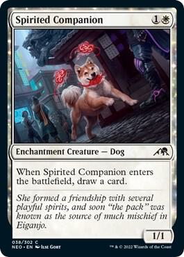 Spirited Companion card from Kamigawa: Neon Dynasty