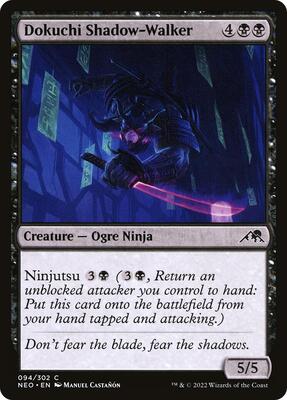 Dokuchi Shadow-Walker card from Kamigawa: Neon Dynasty