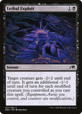 Lethal Exploit card from Kamigawa: Neon Dynasty