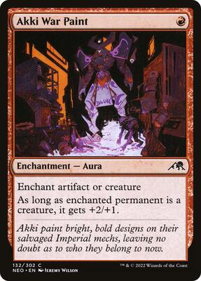 Akki War Paint card from Kamigawa: Neon Dynasty