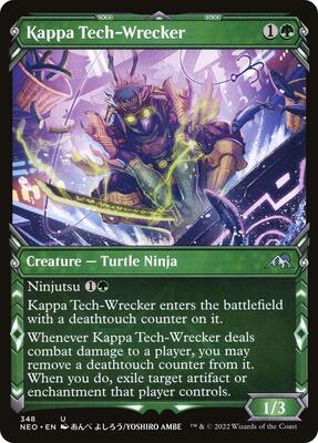 Kappa Tech-Wrecker (Showcase) card from Kamigawa: Neon Dynasty