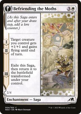 Befriending the Moths card from Kamigawa: Neon Dynasty