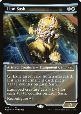 Lion Sash (Showcase) card from Kamigawa: Neon Dynasty