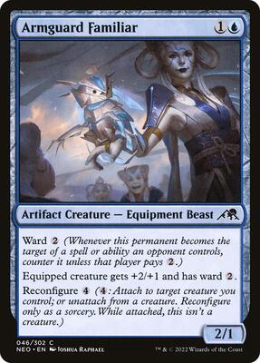 Armguard Familiar card from Kamigawa: Neon Dynasty