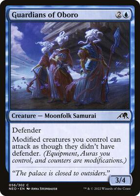 Guardians of Oboro card from Kamigawa: Neon Dynasty