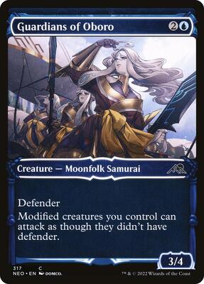 Guardians of Oboro (Showcase) card from Kamigawa: Neon Dynasty