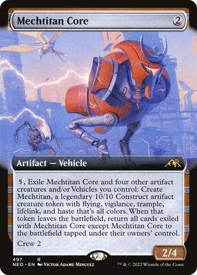 Mechtitan Core (Extended Art) card from Kamigawa: Neon Dynasty