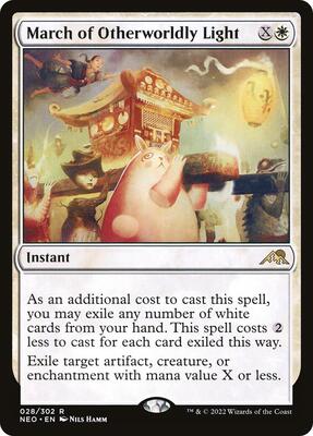 March of Otherworldly Light card from Kamigawa: Neon Dynasty