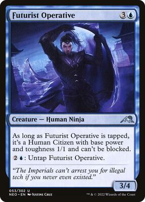 Futurist Operative card from Kamigawa: Neon Dynasty