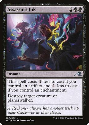 Assassin's Ink card from Kamigawa: Neon Dynasty