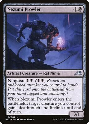 Nezumi Prowler card from Kamigawa: Neon Dynasty