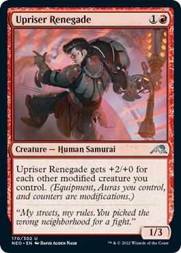 Upriser Renegade card from Kamigawa: Neon Dynasty