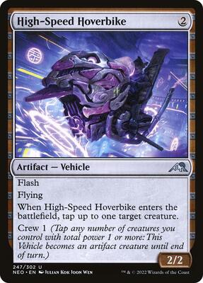 High-Speed Hoverbike card from Kamigawa: Neon Dynasty