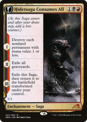 Hidetsugu Consumes All card from Kamigawa: Neon Dynasty