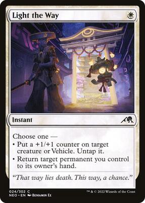 Light the Way card from Kamigawa: Neon Dynasty