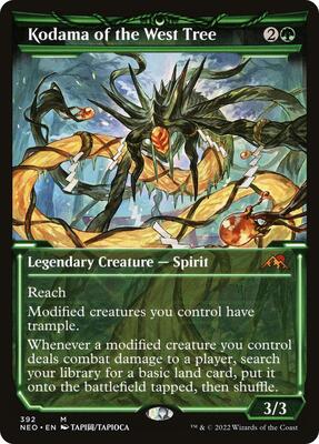 Kodama of the West Tree (Showcase) card from Kamigawa: Neon Dynasty
