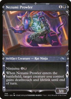 Nezumi Prowler (Showcase) card from Kamigawa: Neon Dynasty