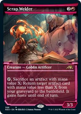 Scrap Welder (Showcase) card from Kamigawa: Neon Dynasty