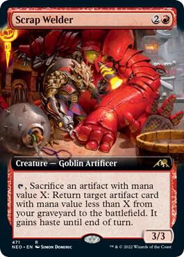 Scrap Welder (Extended Art) card from Kamigawa: Neon Dynasty