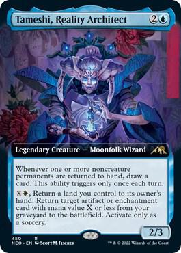 Tameshi, Reality Architect (Extended Art) card from Kamigawa: Neon Dynasty