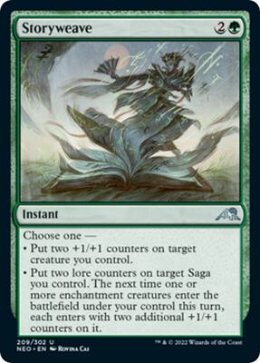 Storyweave card from Kamigawa: Neon Dynasty