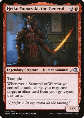 Heiko Yamazaki, the General card from Kamigawa: Neon Dynasty