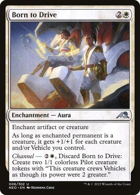Born to Drive card from Kamigawa: Neon Dynasty
