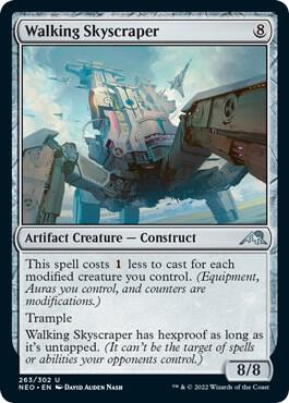 Walking Skyscraper card from Kamigawa: Neon Dynasty
