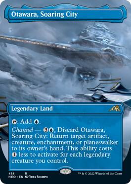 Otawara, Soaring City (Borderless) card from Kamigawa: Neon Dynasty