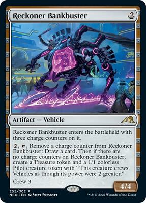 Reckoner Bankbuster card from Kamigawa: Neon Dynasty