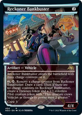 Reckoner Bankbuster (Showcase) card from Kamigawa: Neon Dynasty