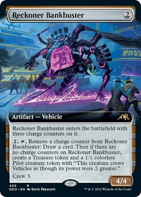 Reckoner Bankbuster (Extended Art) card from Kamigawa: Neon Dynasty
