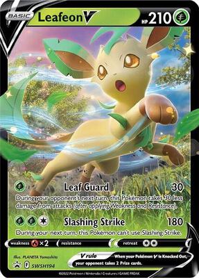 Leafeon V - SWSH194 card from SWSH: Sword & Shield Promo Cards